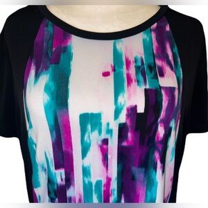 Calvin Klein Graphic Silky Short Sleeve Top